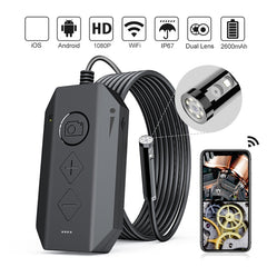 Y17 5MP 12mm Dual-lens HD Autofocus WiFi Industrial Digital Endoscope Zoomable Snake Camera, 1m Hard Cable, 3.5m Hard Cable, 5m Hard Cable, 10m Hard Cable