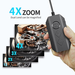 Y17 5MP 12mm Dual-lens HD Autofocus WiFi Industrial Digital Endoscope Zoomable Snake Camera, 1m Hard Cable, 3.5m Hard Cable, 5m Hard Cable, 10m Hard Cable