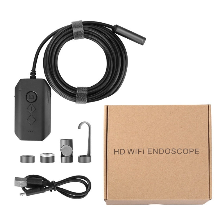 Y17 5MP 12mm Dual-lens HD Autofocus WiFi Industrial Digital Endoscope Zoomable Snake Camera, 1m Hard Cable, 3.5m Hard Cable, 5m Hard Cable, 10m Hard Cable