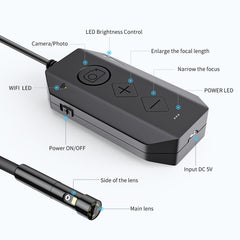 Y17 5MP 12mm Dual-lens HD Autofocus WiFi Industrial Digital Endoscope Zoomable Snake Camera, 3.5m Hard Cable, 5m Hard Cable, 10m Hard Cable