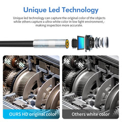Y17 5MP 12mm Dual-lens HD Autofocus WiFi Industrial Digital Endoscope Zoomable Snake Camera, 3.5m Hard Cable, 5m Hard Cable, 10m Hard Cable