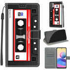 For Xiaomi Redmi Note 10 5G / C10 Black Red Tape