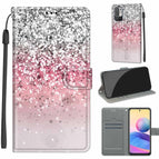 For Xiaomi Redmi Note 10 5G / C13 Silver Pink Glitter