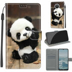 For Nokia G20 / G10 / 6.3 / C18 Wood Board Panda