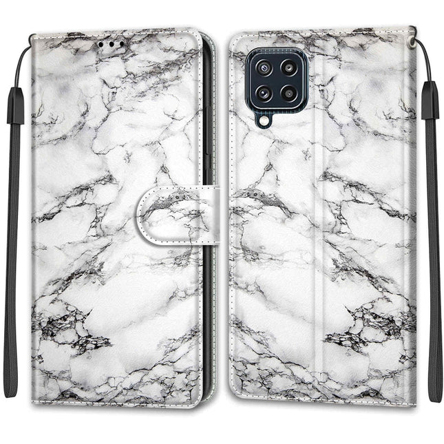 Voltage Coloured Drawing Magnetic Clasp Horizontal Flip PU Leather Case with Holder & Card Slots, For Samsung Galaxy M32 4G / F22