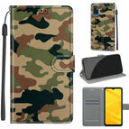 For ZTE Blade A71 / C12 Green Yellow Camouflage