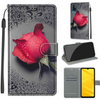 For ZTE Blade A71 / C14 Black Water Drop Rose