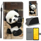 For ZTE Blade A71 / C18 Wood Board Panda