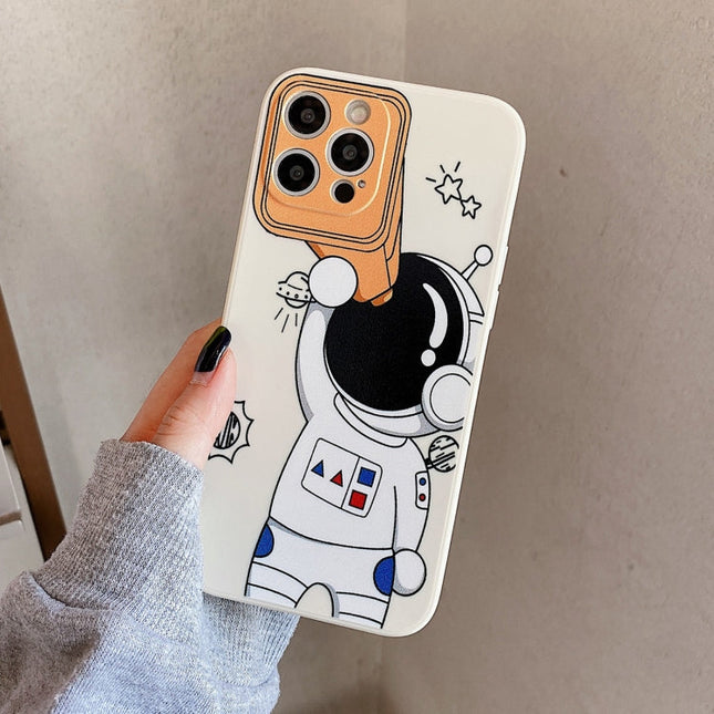 Spaceman Binoculars Shockproof Protective Case, For iPhone 13 mini, For iPhone 13, For iPhone 13 Pro, For iPhone 13 Pro Max, For iPhone 12 mini, For iPhone 12, For iPhone 12 Pro, For iPhone 12 Pro Max, For iPhone 11, For iPhone 11 Pro������������������...