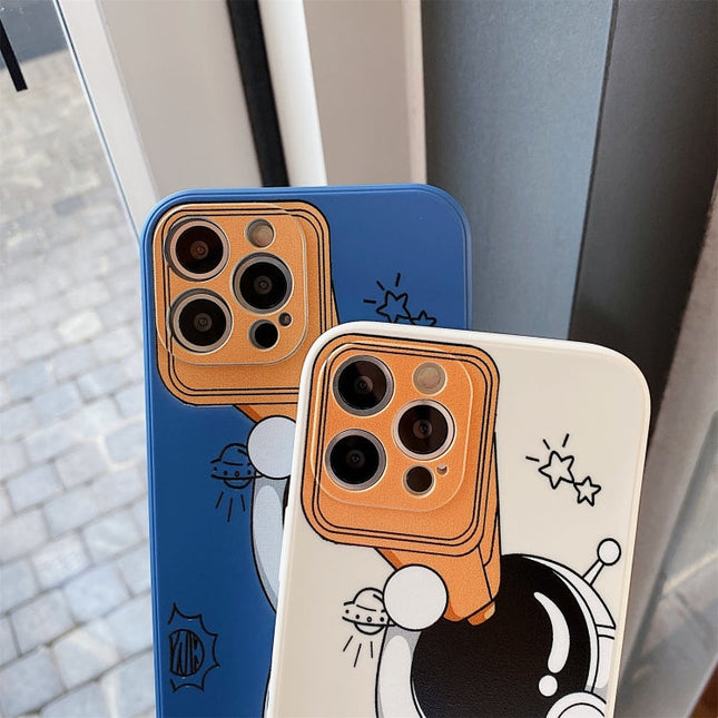 Spaceman Binoculars Shockproof Protective Case, For iPhone 13 mini, For iPhone 13, For iPhone 13 Pro, For iPhone 13 Pro Max, For iPhone 12 mini, For iPhone 12, For iPhone 12 Pro, For iPhone 12 Pro Max, For iPhone 11, For iPhone 11 Pro������������������...