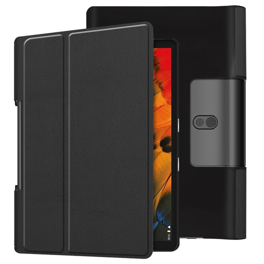 Custer Texture Horizontal Flip Leather Case with Two-folding Holder, For Lenovo Yoga Smart Tab