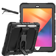Shockproof Colorful Silica Gel + PC Protective Case with Holder & Shoulder Strap