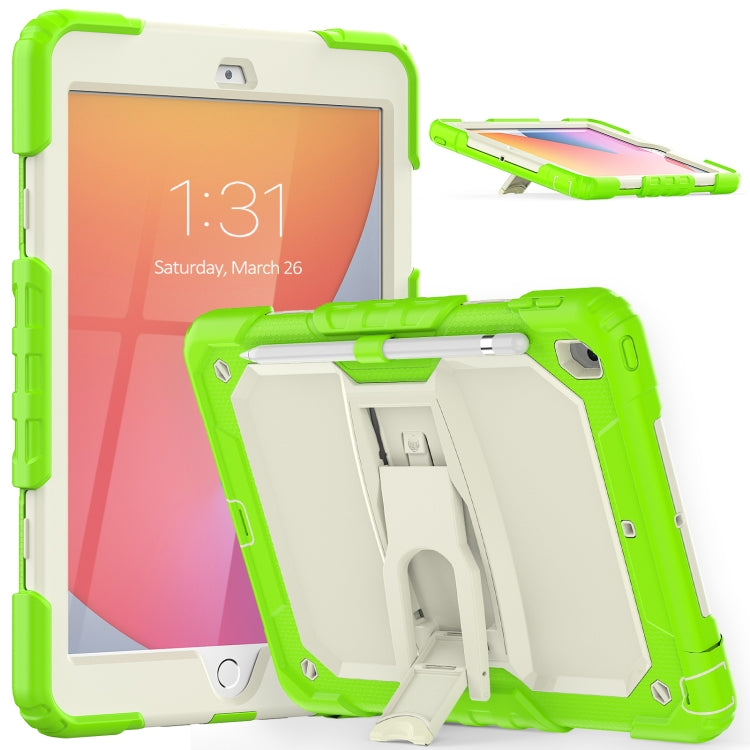 Shockproof Colorful Silica Gel + PC Protective Case with Holder & Shoulder Strap, For iPad 10.2 2021 / 2020 / 2019, For Samsung Galaxy A7 Lite T220 / T225