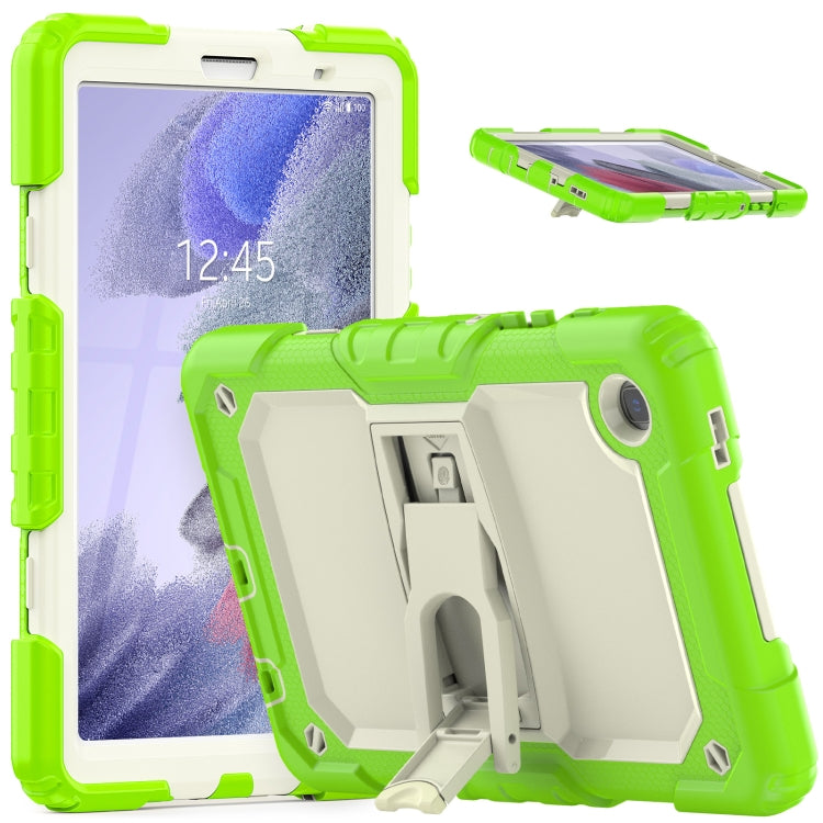 Shockproof Colorful Silica Gel + PC Protective Case with Holder & Shoulder Strap, For iPad 10.2 2021 / 2020 / 2019, For Samsung Galaxy A7 Lite T220 / T225