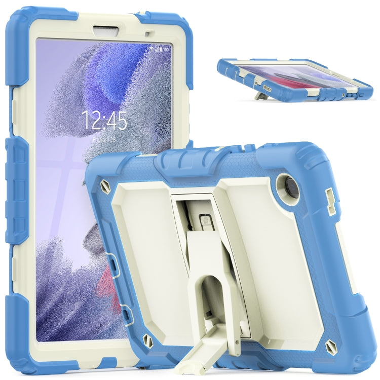 Shockproof Colorful Silica Gel + PC Protective Case with Holder & Shoulder Strap, For iPad 10.2 2021 / 2020 / 2019, For Samsung Galaxy A7 Lite T220 / T225