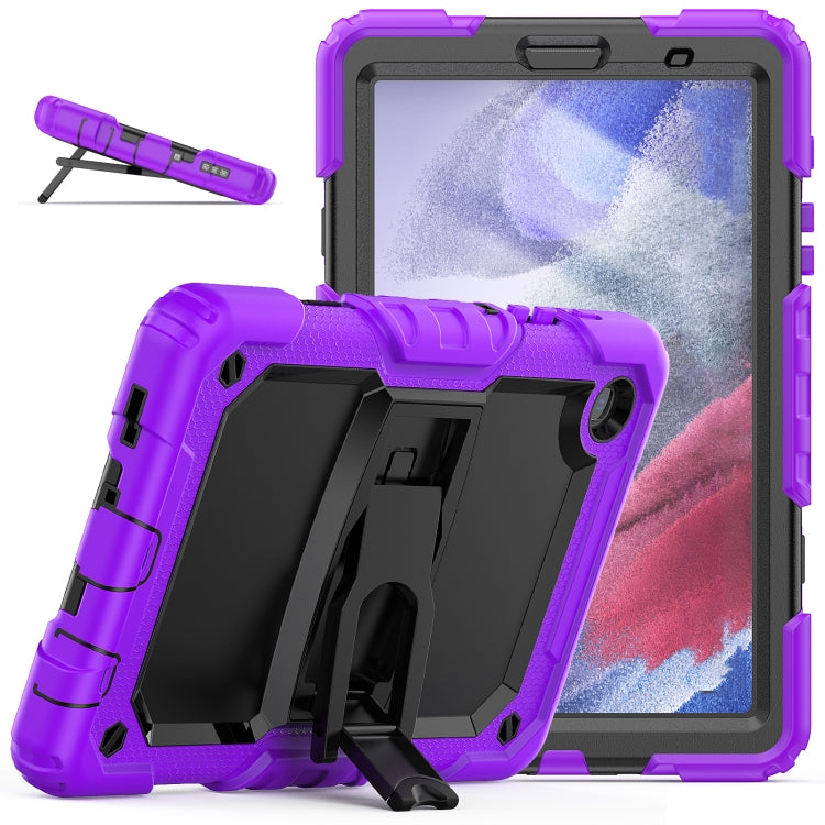 Shockproof Colorful Silica Gel + PC Protective Case with Holder & Shoulder Strap, For iPad 10.2 2021 / 2020 / 2019, For Samsung Galaxy A7 Lite T220 / T225