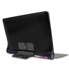 Color Drawing Pattern Horizontal Flip Leather Case with Two-folding Holder, For Lenovo Yoga Smart Tab