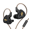 KZ EDX Dynamic Monitor HiFi In-Ear Wired Earphone, No Mic, With Mic