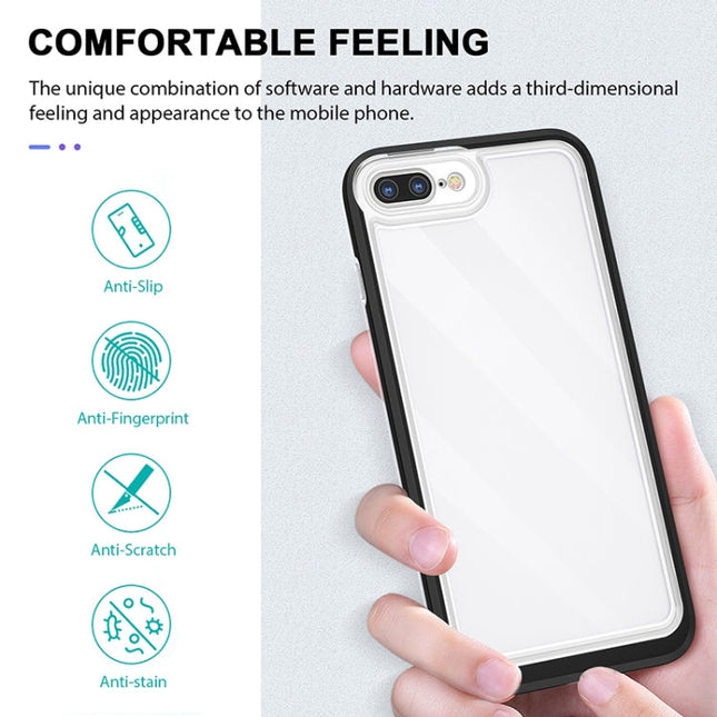 Bright Series Clear Acrylic + PC+TPU Shockproof Case, For iPhone 8 Plus / 7 Plus