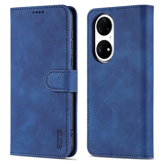 AZNS Skin Feel Calf Texture Horizontal Flip Leather Case with Card Slots & Holder & Wallet, For Huawei P50, For Huawei P50 Pro, For Honor V40, For Honor X20