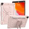 Pure Color PC + Silicone Anti-drop Protective Case with Butterfly Shape Holder & Pen Slot, For iPad 9.7 2018 & 2017 / Pro 9.7 inch / Air 2 / 6, For iPad 10.2 2021 & 2020 & 2019 / Air 3 10.5 inch, For iPad mini 6 2021 / mini 2024