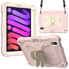 Beige PC + Silicone Anti-drop Protective Case with Butterfly Shape Holder & Pen Slot, For iPad 9.7 2018 & 2017 / Pro 9.7 inch / Air 2 / 6, For iPad 10.2 2021 & 2020 & 2019 / Air 3 10.5 inch, For iPad 10.2 2020 & 2019 / Air 3 10.5 inch