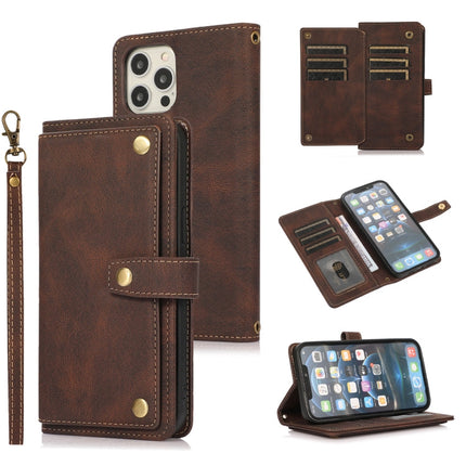 PU + TPU Horizontal Flip Leather Case with Holder & Card Slot & Wallet & Lanyard, For iPhone 12 mini, For iPhone 12 / 12 Pro, For iPhone 12 Pro Max, For iPhone 13 mini