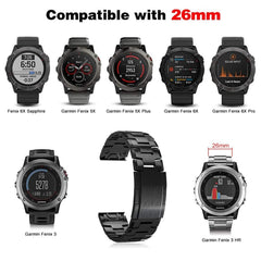 22mm Titanium Alloy Quick Release Replacement Watchband, For Garmin Fenix 6