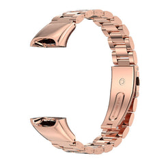 MIJOBS Three Strains Stainless Steel Metal Buckle Replacement Strap Watchband, For Huawei Band 6 / Honor Band 6