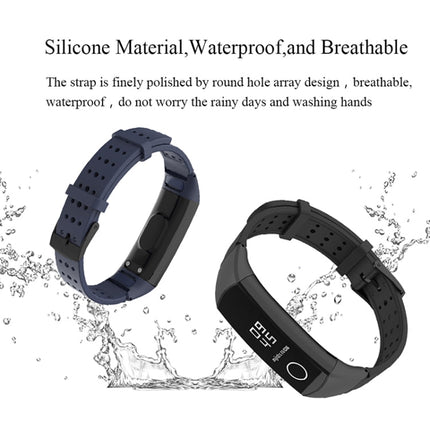 MIJOBS Breathable Silicone Replacement Strap Watchband with Hole