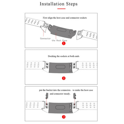 MIJOBS Breathable Silicone Replacement Strap Watchband with Hole