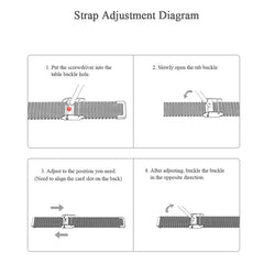 MIJOBS Milan Stainless Steel Metal Buckle Replacement Strap Watchband, For Honor Band 4 / 5
