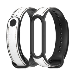 MIJOBS TPU + Leather Replacement Strap Watchband, For Xiaomi Mi Band 5 / 6