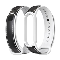 MIJOBS TPU + Leather Replacement Strap Watchband, For Xiaomi Mi Band 5 / 6