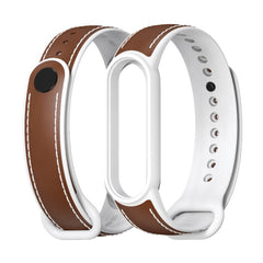 MIJOBS TPU + Leather Replacement Strap Watchband, For Xiaomi Mi Band 5 / 6