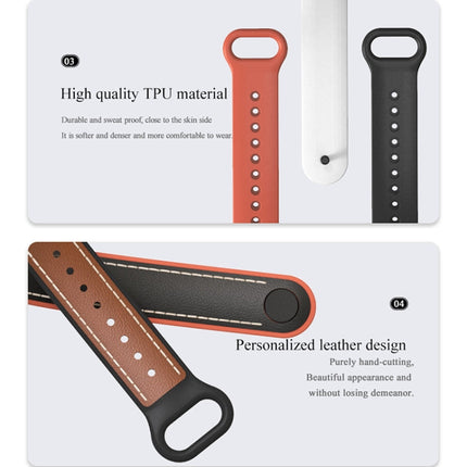 MIJOBS TPU + Leather Replacement Strap Watchband