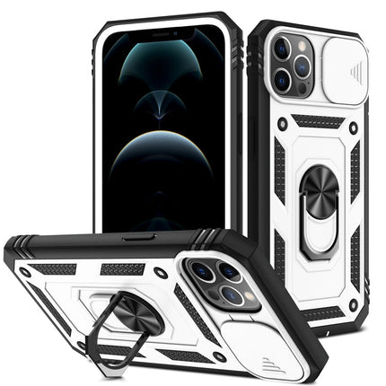 Sliding Camera Cover Design TPU + PC Protective Case with 360 Degree Rotating Holder & Card Slot, For iPhone 12 mini, For iPhone 12 / 12 Pro, For iPhone 12 Pro Max, For iPhone 11