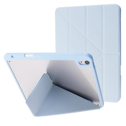 Deformation Transparent Acrylic Horizontal Flip PU Leather Case with Multi-folding Holder & Sleep / Wake-up Function & Pen Slot, For iPad Air 2022 / 2020 10.9, For iPad Pro 11.0 2021 / 2020 / 2018, For iPad 9.7 2017 / 2018 / Pro 9.7                    ...