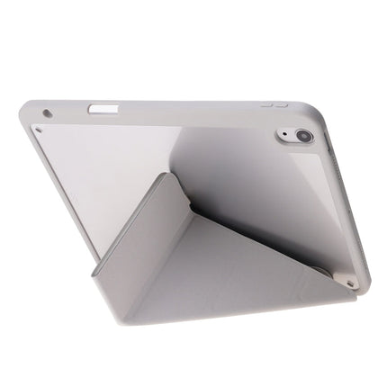 Deformation Transparent Acrylic Horizontal Flip PU Leather Case with Multi-folding Holder & Sleep / Wake-up Function & Pen Slot, For iPad Air 2022 / 2020 10.9, For iPad Pro 11.0 2021 / 2020 / 2018, For iPad 9.7 2017 / 2018 / Pro 9.7��������������������...