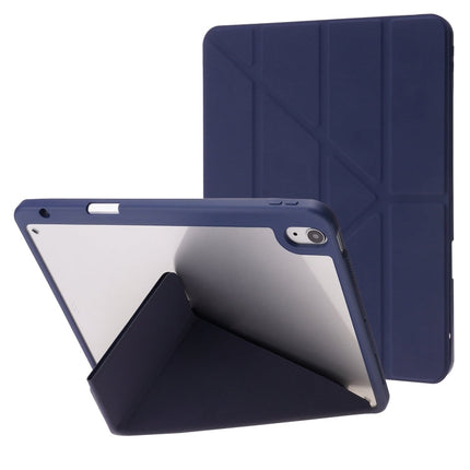 Deformation Transparent Acrylic Horizontal Flip PU Leather Case with Multi-folding Holder & Sleep / Wake-up Function & Pen Slot, For iPad Air 2022 / 2020 10.9, For iPad Pro 11.0 2021 / 2020 / 2018, For iPad 9.7 2017 / 2018 / Pro 9.7��������������������...