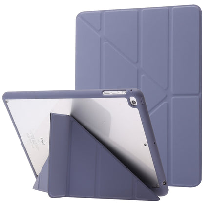 Deformation Transparent Acrylic Horizontal Flip PU Leather Case with Multi-folding Holder & Sleep / Wake-up Function & Pen Slot, For iPad Air 2022 / 2020 10.9, For iPad Pro 11.0 2021 / 2020 / 2018, For iPad 9.7 2017 / 2018 / Pro 9.7��������������������...