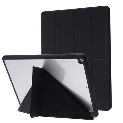 Deformation Transparent Acrylic Horizontal Flip PU Leather Case with Multi-folding Holder & Sleep / Wake-up Function & Pen Slot, For iPad Air 2022 / 2020 10.9, For iPad Pro 11.0 2021 / 2020 / 2018, For iPad 9.7 2017 / 2018 / Pro 9.7��������������������...
