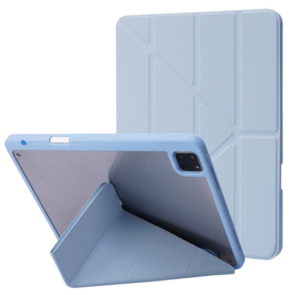 Deformation Transparent Acrylic Horizontal Flip PU Leather Case with Multi-folding Holder & Sleep / Wake-up Function & Pen Slot, For iPad Air 2022 / 2020 10.9, For iPad Pro 11.0 2021 / 2020 / 2018, For iPad 9.7 2017 / 2018 / Pro 9.7                    ...
