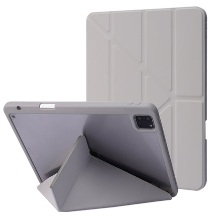 Deformation Transparent Acrylic Horizontal Flip PU Leather Case with Multi-folding Holder & Sleep / Wake-up Function & Pen Slot, For iPad Air 2022 / 2020 10.9, For iPad Pro 11.0 2021 / 2020 / 2018, For iPad 9.7 2017 / 2018 / Pro 9.7��������������������...
