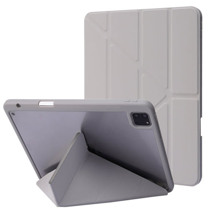 Deformation Transparent Acrylic Horizontal Flip PU Leather Case with Multi-folding Holder & Sleep / Wake-up Function & Pen Slot, For iPad Air 2022 / 2020 10.9, For iPad Pro 11.0 2021 / 2020 / 2018, For iPad 9.7 2017 / 2018 / Pro 9.7��������������������...