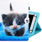 10 inch / Blue White cat