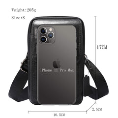 Multi-functional Universal Leather Waist Hanging One-shoulder Mobile Phone Waist Bag, For 6.5 Inch or Below Smartphones, For 6.9 Inch or Below Smartphones