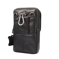 Multi-functional Universal Leather Waist Hanging One-shoulder Mobile Phone Waist Bag, For 6.5 Inch or Below Smartphones, For 6.9 Inch or Below Smartphones