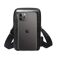 Multi-functional Universal Leather Waist Hanging One-shoulder Mobile Phone Waist Bag, For 6.5 Inch or Below Smartphones, For 6.9 Inch or Below Smartphones