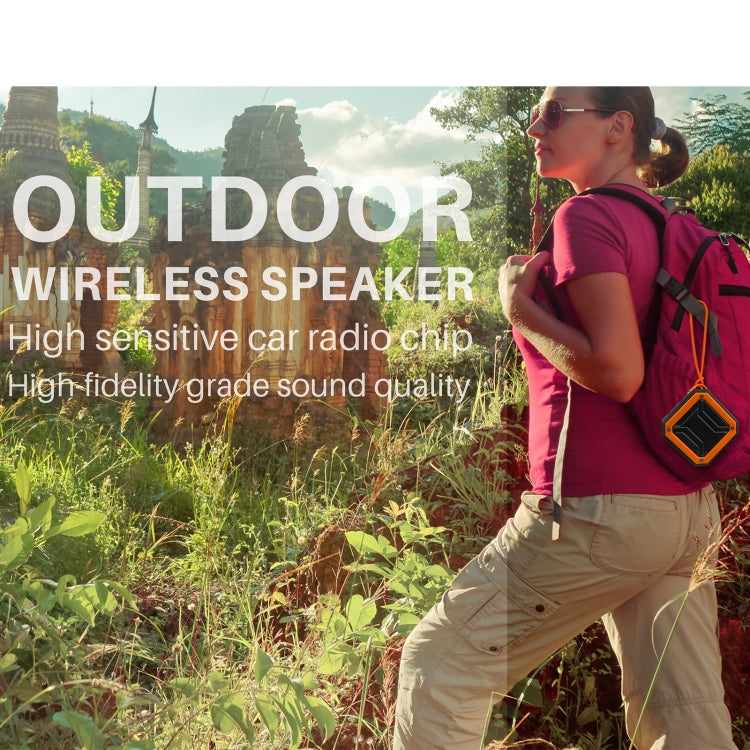 New Rixing NR-103 Mini TWS Bluetooth Speaker with Lanyard, NR-103 (Orange), NR-103 (Black), NR-103 (Red), NR-103 (Blue), NR-103 (Green)